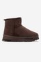 Women's Short Fur-Lined Mini Boots, BROWN - 2