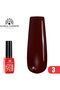 Global Fashion Cherry Rubber Color Base Gel Polish, 8ml - Self-Leveling, Strengthens Nails, Perfect Adhesion, High Bonding Strength for Long-Lasting Results (Rosewood Glow (03), 8ml) - 2
