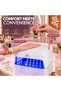 Global Fashion 184W UV LED Nail Lamp for Gel Nails, 82 LED Nail Dryer, 365+405nm, Auto Sensor, 4 Timers, Low Heat Mode - 6
