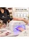 Global Fashion UV LED Nail Lamp for Gel Nails, 71 LED Nail Dryer for Gel Polish with Smart Motion Sensor, 10/30/60/120s Timer, Padded Hand Rest & Removable Base, GFL-L2 Pro - 8