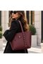 Women's Large Shoulder Bag: Zipper-Closure, Lined, Spacious, Stylish Everyday Handbag - 2