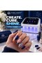 Global Fashion GFD10 288W UV LED Nail Lamp for Gel Nails, 57 LED Nail Dryer for Gel Polish, 365+405nm, Auto Sensor, 5 Timers - 2