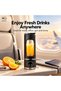 Portable Blender, Mini Electric Juicer Cup, USB Rechargeable Personal Blender, Smoothie Maker for Fruits and Shakes, Clear Viewing Window, Travel Juice Blender for Home, Office - 8