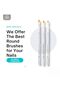 GLOBAL FASHION Oval Gel Nail Brush - Professional Nail Art Brush Set (3 Pcs) - Acrylic & Gel Polish Application - (Oval Set) - 2