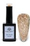 Black Elite Gel Nail Polish 128 French Oak Glitter (Champagne Beige), 15ml - Soak Off UV LED Gel Polish, Long-Lasting High Gloss Colour for Salon and Home Manicure - 2