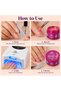 Global Fashion Disco Flashing Glitter Builder Gel for Nails 15g, Reflective Glitter Nail Extension Gel, Thick Self Levelling UV LED Builder Gel for Nail Art, Overlays & Extensions, HEMA & TPO Free (08 - 5