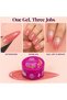 Global Fashion Disco Flashing Glitter Builder Gel for Nails 15g, Reflective Glitter Nail Extension Gel, Thick Self Levelling UV LED Builder Gel for Nail Art, Overlays & Extensions, HEMA & TPO Free (08 - 8