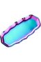 Global Fashion Premium Metal Multi-Purpose Tray (1Pc) | Korean Style Desktop Organizer for Jewelry, Cosmetics, Candy, Cake, Home Decor | (Rainbow Tray)
