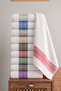 Set of 10 Anatolian Greek-Patterned Cotton Hand and Face Towels, 50x85 cm