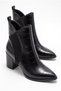 Women's Crocodile-Print Elastic-Top Black Winter Snow Boots - Mixed Styles