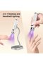 GLOBAL FASHION Mini UV LED Ai Nail Lamp for Gel Nails, Cordless Handheld Flash Cure Light, 800mAh Rechargeable USB-C, 30/60s Timer, Smart Sensor, Magnetic Gooseneck Stand - 4