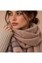 FLR-5038 Premium Soft Wool Shawl with Powder Gray Striped Detail | Eos Kolektif - 3