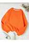 unisex orange crew neck sweatshirt