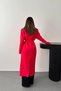 Women's Fuchsia-Belted Viscose Blend Midi Length Coat - 5