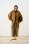 Women's Plaid Pattern Single-Pocket Shirt, Mustard - 3