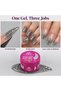 Global Fashion Disco Flashing Glitter Builder Gel 15g, Shade 09 - Reflective Glitter Nail Extension Builder, Thick Self Levelling UV LED Sculpting Gel for Overlays and Nail Art - 8