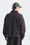 Sweatshirt with Metal-Embellished Button Closure - 7