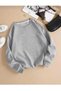 Unisex light gray crew neck sweatshirt