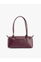 Medium-Sized Faux Leather Shoulder Bag with Metal-Accented Design, Zip Detail, and Lid - 3