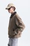 Sweatshirt with Metal-Embellished Button Closure - 4