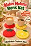 Set of 4 Strawberry-and-Lemon-Patterned Coasters, 10 cm Coffee Cup Coasters, Colorful Tableware Accessories - 5