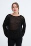 Sequin Openwork Knit Top T02987