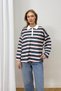 Polo Collar Striped Tunic 79-7045 - 3