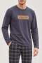 Men's 6500-2 Long-Sleeve 100% Cotton Pajama Set - 3