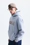 Embroidered Oversized Hooded Sweatshirt - 4