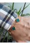 Steel Green Clover Bracelet for Men, Women, and Unisex—Green Color, 17 cm with a 5 cm extension - 4