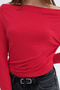 Kayık Yaka Basic Blouse B1888 - 3