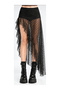 Ruffled Maxi Skirt, Tulle Maxi Skirt, Long Asymmetrical Skirt, Ruffled Skirt - 2