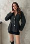 Women's Anthracite-Lined Pleated Jacket