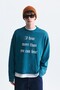 Boxy Fit Printed Sweatshirt