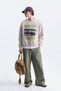 Oversize washable bicycle collar sweatshirt