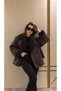 Women's Dark Brown Fur-Lined Oversized ZsRa Coat - 5