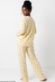 Soft-Textured Winter Knit Pajama Set with Yellow Lemon Print 8086 - 5