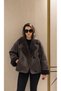 Women's Dark Brown Fur-Lined Oversized ZsRa Coat - 4