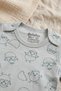 100% Natural Cotton Long-Sleeved Baby Bodysuit - Chick Pattern, Soft, Non-Irritating Fabric - 4