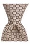 Beige Silk Tie with a Checked Pattern – 8 cm wide - 6