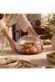Round Wooden Stand Cake Pan and Presentation Stand Natural Wood 23 cm - 3