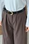 Brown Pleated Pants - 2