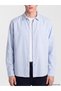 Seray New Season Blue Relaxed Fit Men's Shirt - 3