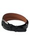 100% Genuine Leather, Flat Style, 4 cm, Buckled Belt, Classic Men's Belt, Black - 2