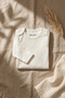 100% Natural Cotton Long-Sleeved Baby Bodysuit - Plain, No-Pattern, Soft, Non-Irritating Fabric - 4