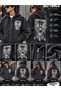 Unisex Oversized Hooded Cardigan with Front and Back Prints and a Zipper - DEFTONES - 5