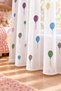 Colorful Balloon-Patterned Sheer Curtain with 1/3 Dense Pleats at the Hem, Lead-Free, Designed for a Children's Room, No Ironing Required - 3