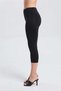 5-Pack Women's Modal-Elastane Below-the-Knee Capri Leggings - Stretch Fabric Cotton Casual Sports Leggings + Free Waistband - 5
