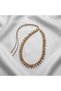 Women's Necklace with a Steel Tip and a Unique Design Featuring Natural Tibetan Agate and Hematite Stones - 4