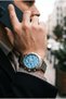 Sporty and Modern Men's Wristwatch | 40 mm Steel Strap, Blue Dial - 2